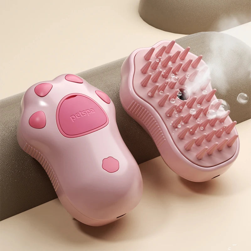 Pawzy™ SteamBrush Pro – 3-in-1 Pet Grooming Brush