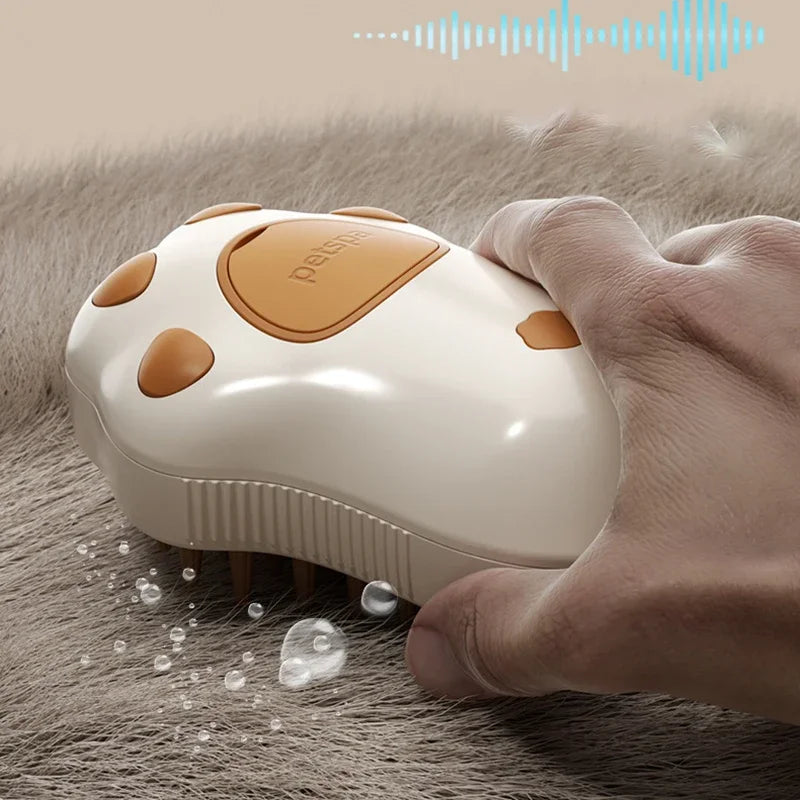 Pawzy™ SteamBrush Pro – 3-in-1 Pet Grooming Brush