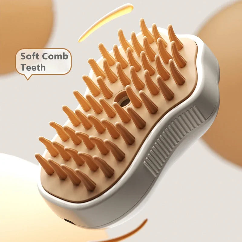 Pawzy™ SteamBrush Pro – 3-in-1 Pet Grooming Brush