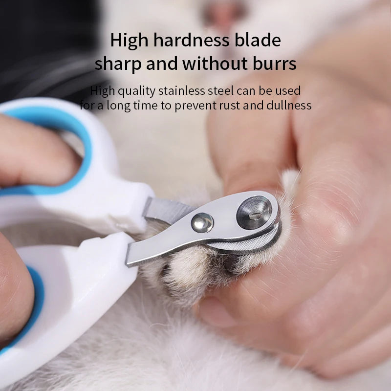 Professional Stainless Steel Cat and Dog Nail Clippers for Pet Grooming