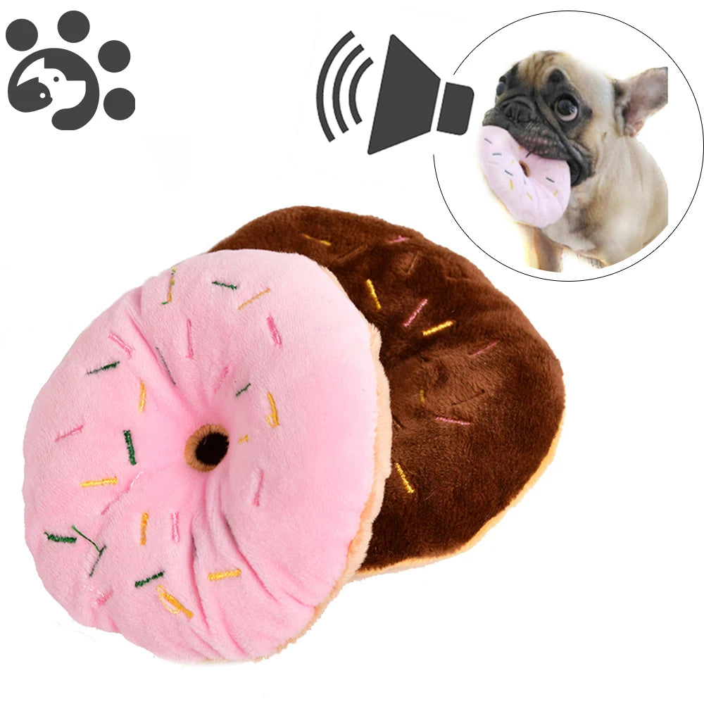 Donut Plush Squeaky Toy