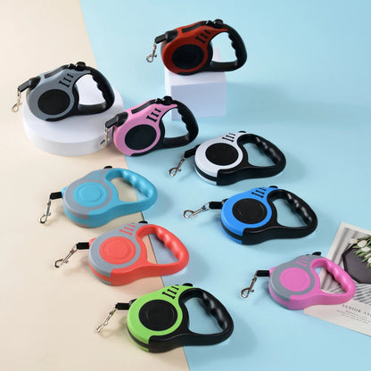 3M/5M Retractable Dog Traction Rope for Small to Medium Dogs and Cats - Durable Nylon Leash for Yorkshire Pets