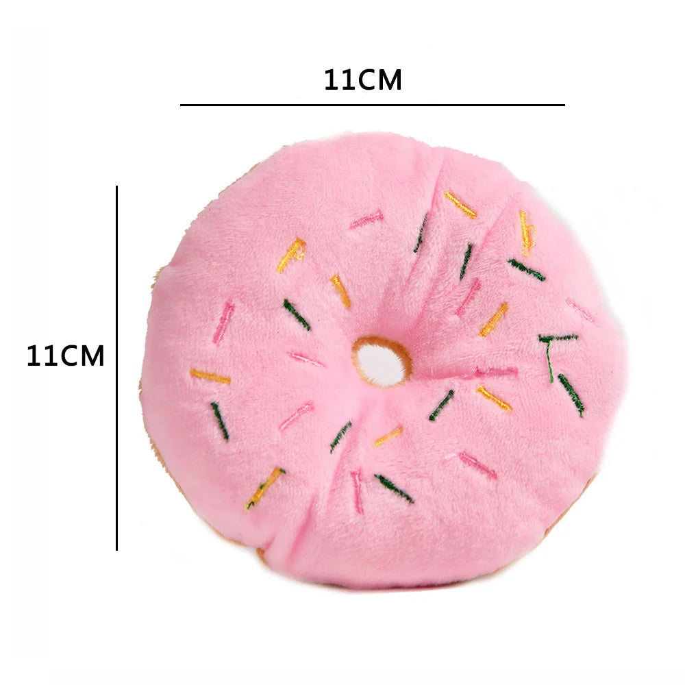 Donut Plush Squeaky Toy