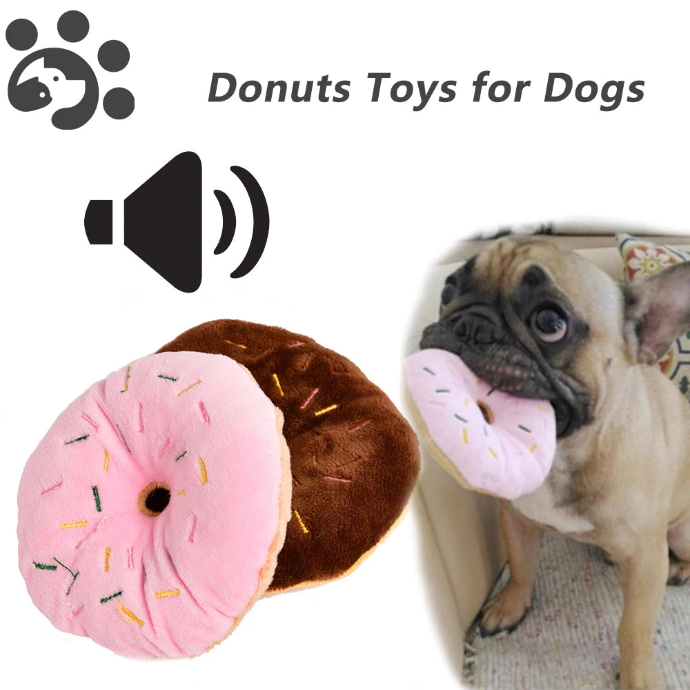 Donut Plush Squeaky Toy