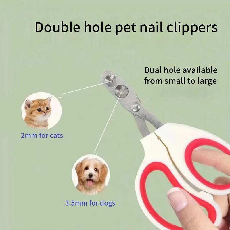 Professional Stainless Steel Cat and Dog Nail Clippers for Pet Grooming