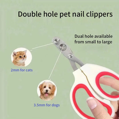 Professional Stainless Steel Cat and Dog Nail Clippers for Pet Grooming