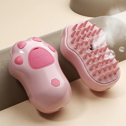 Pawzy™ SteamBrush Pro – 3-in-1 Pet Grooming Brush