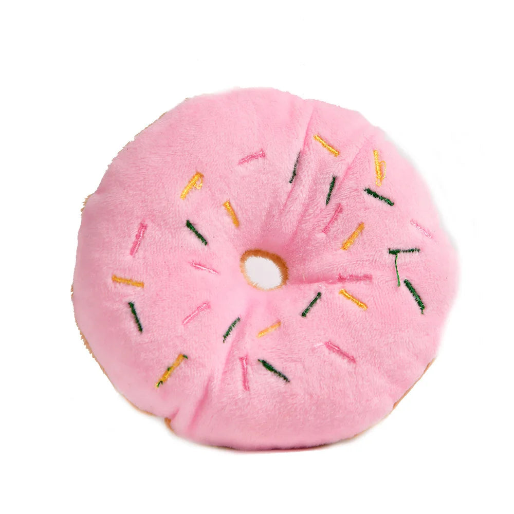 Donut Plush Squeaky Toy