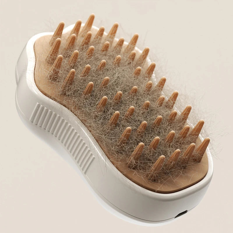Pawzy™ SteamBrush Pro – 3-in-1 Pet Grooming Brush